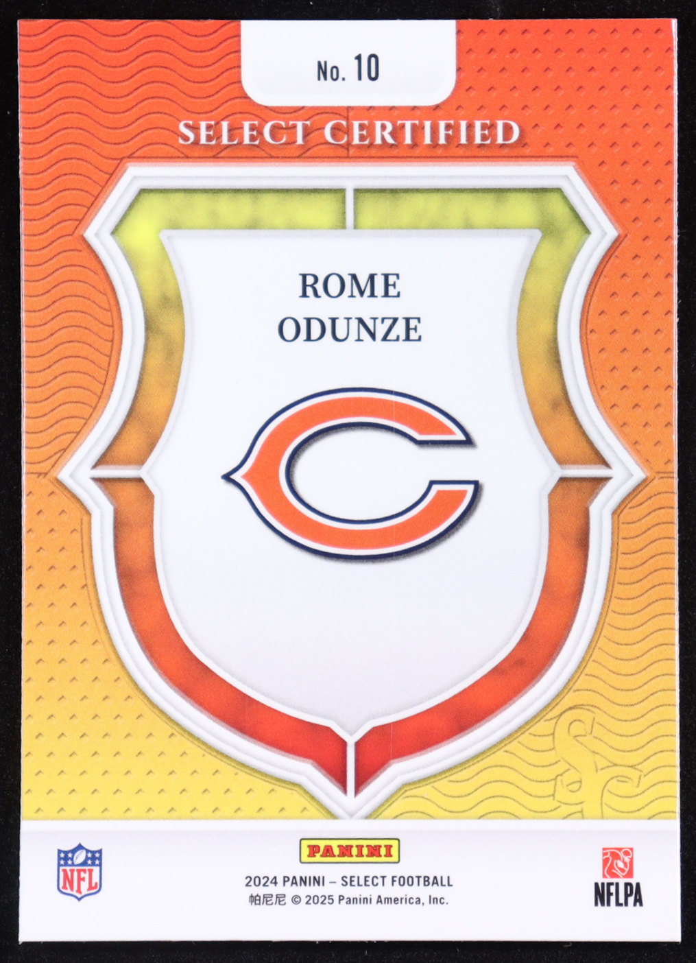 Rome Odunze 2024 Select Select Certified Rookies #10 RC at PristineAuction.com Rome Odunze 2024 Select Select Certified Rookies #10 RC at PristineAuction.com