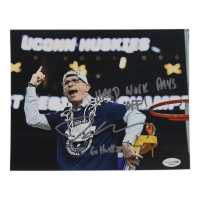 Dan Hurley Signed UConn Huskies 8x10 Photo Inscribed "Hard Work Pays Off!" & "Go Huskies!" (ACOA) at PristineAuction.com