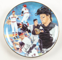 Carlton Fisk "7227" LE Red Sox 1992 Ceramic Plate (Gartlan) at PristineAuction.com