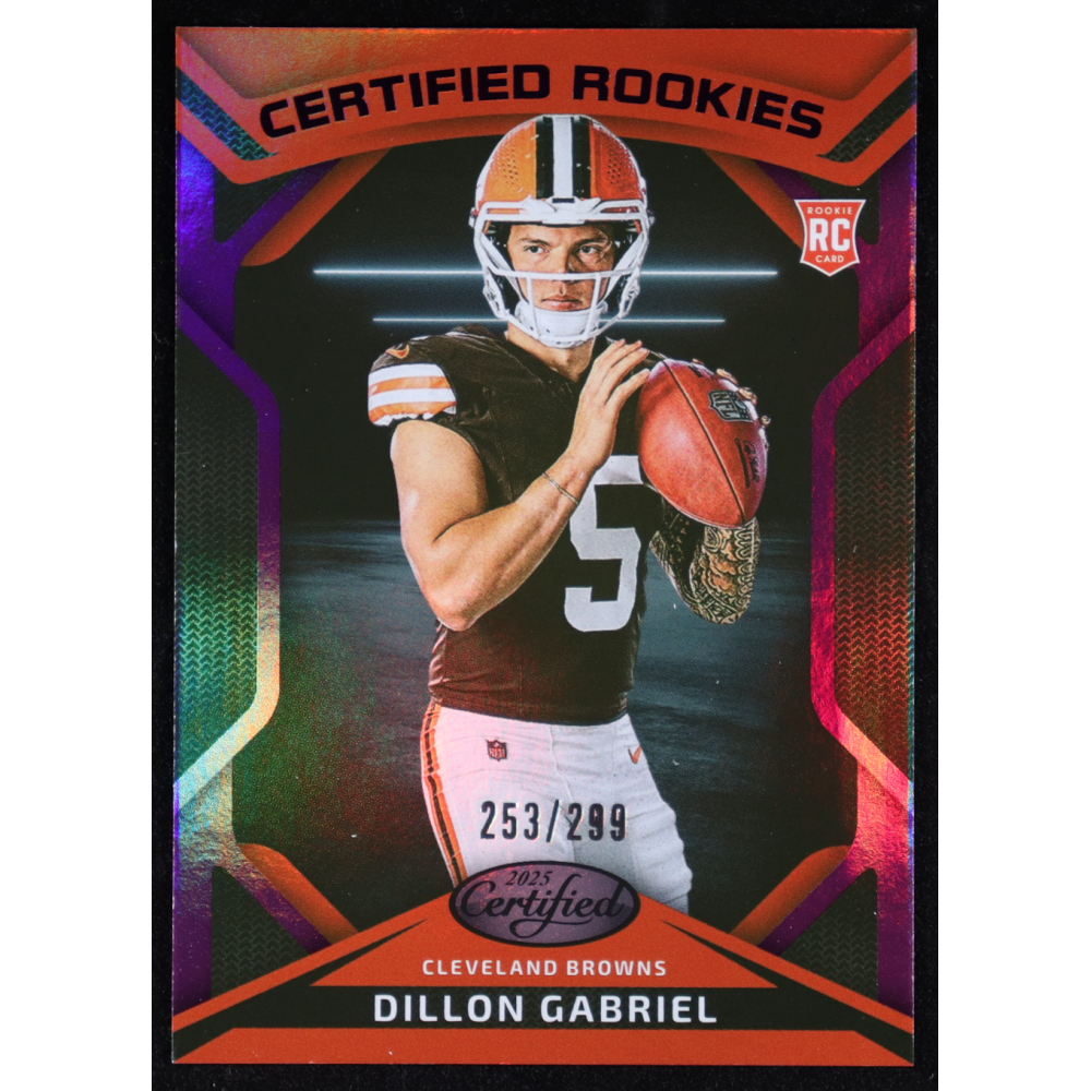 Dillon Gabriel 2025 Panini Certified Rookies #CRK-DGL RC #253/299 at PristineAuction.com