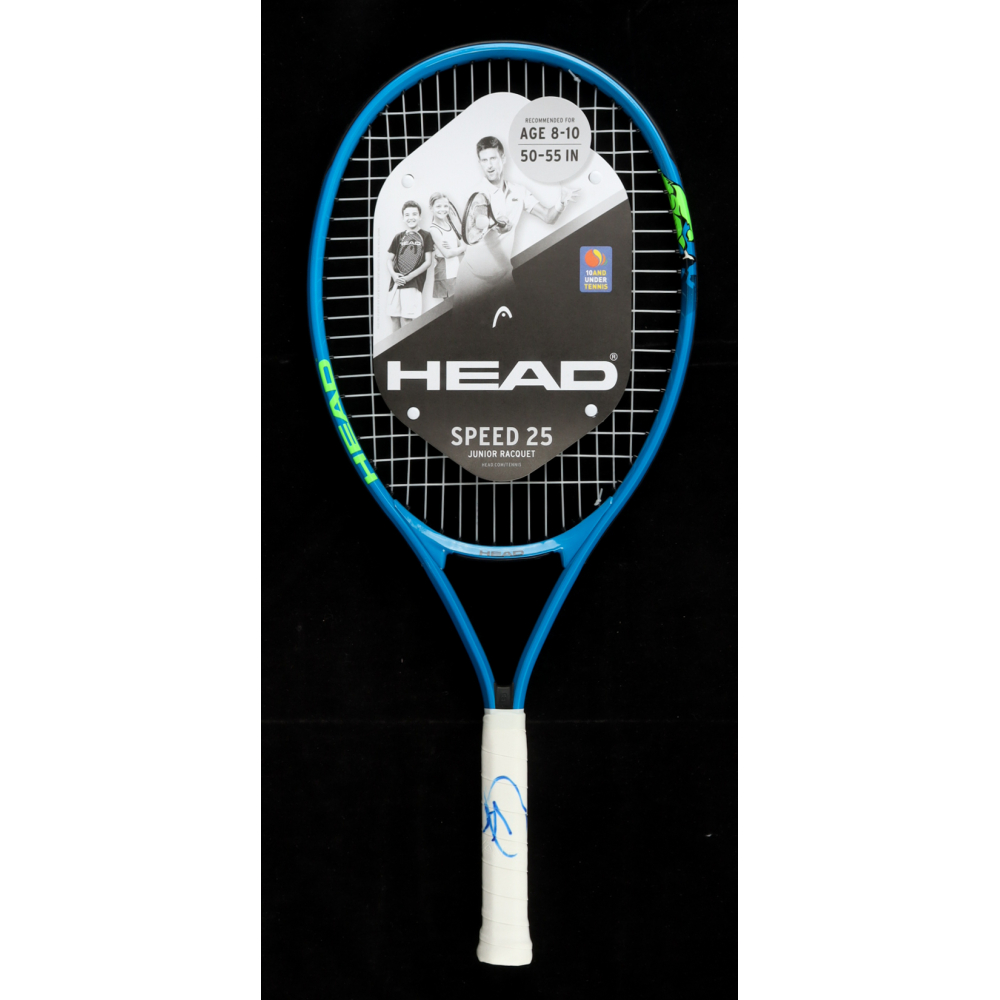 Novak Djokovic Signed Head Tennis Racket (Beckett) at PristineAuction.com