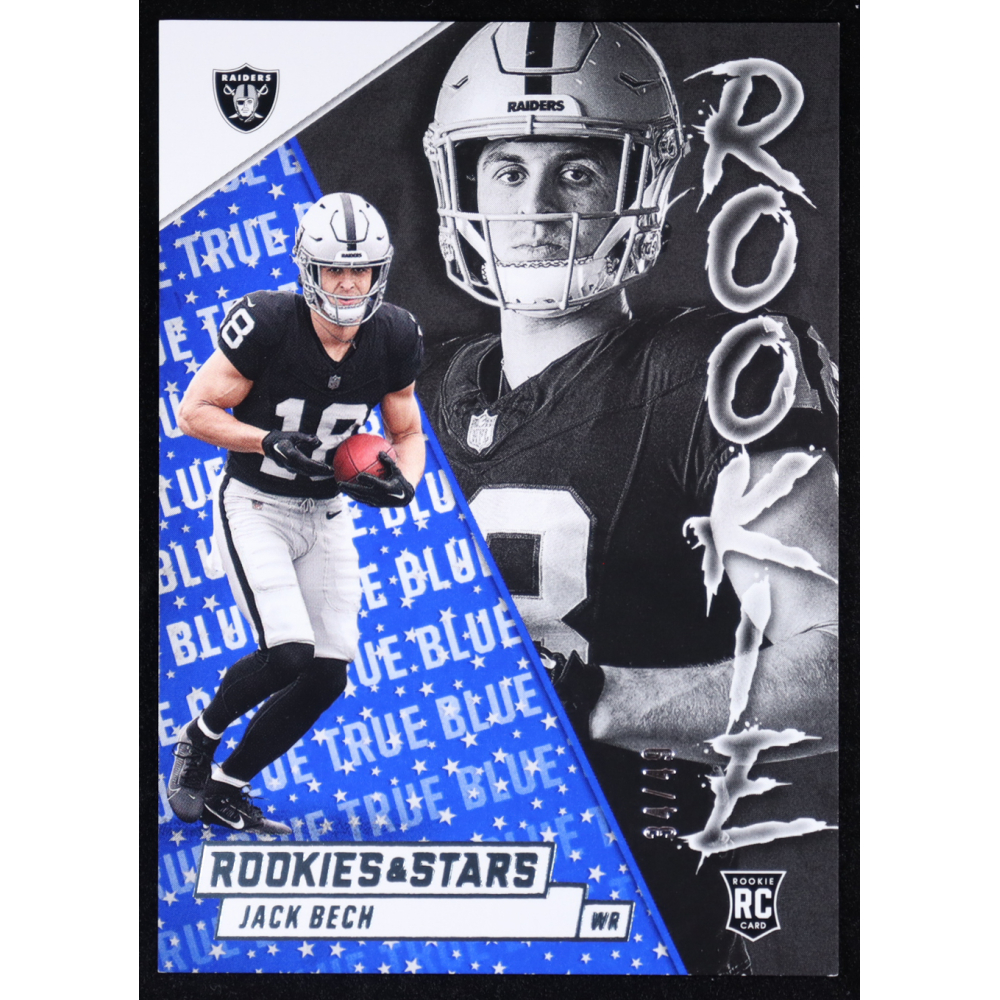 Jack Bech 2025 Panini Rookies & Stars Blue #7 RC #34/49 at PristineAuction.com