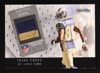 Isaac Bruce 2002 Fleer Showcase Football's Best Memorabilia Silver Patches #FB7 #037/100 at PristineAuction.com
