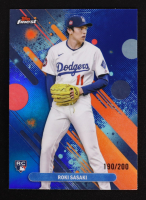 Roki Sasaki 2025 Finest Blue Refractors #40 #190/200 RC at PristineAuction.com