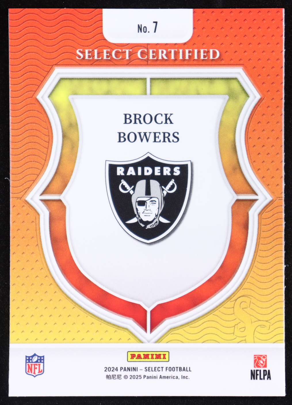 Brock Bowers 2024 Select Select Certified Rookies #7 Rc at PristineAuction.com Brock Bowers 2024 Select Select Certified Rookies #7 Rc at PristineAuction.com