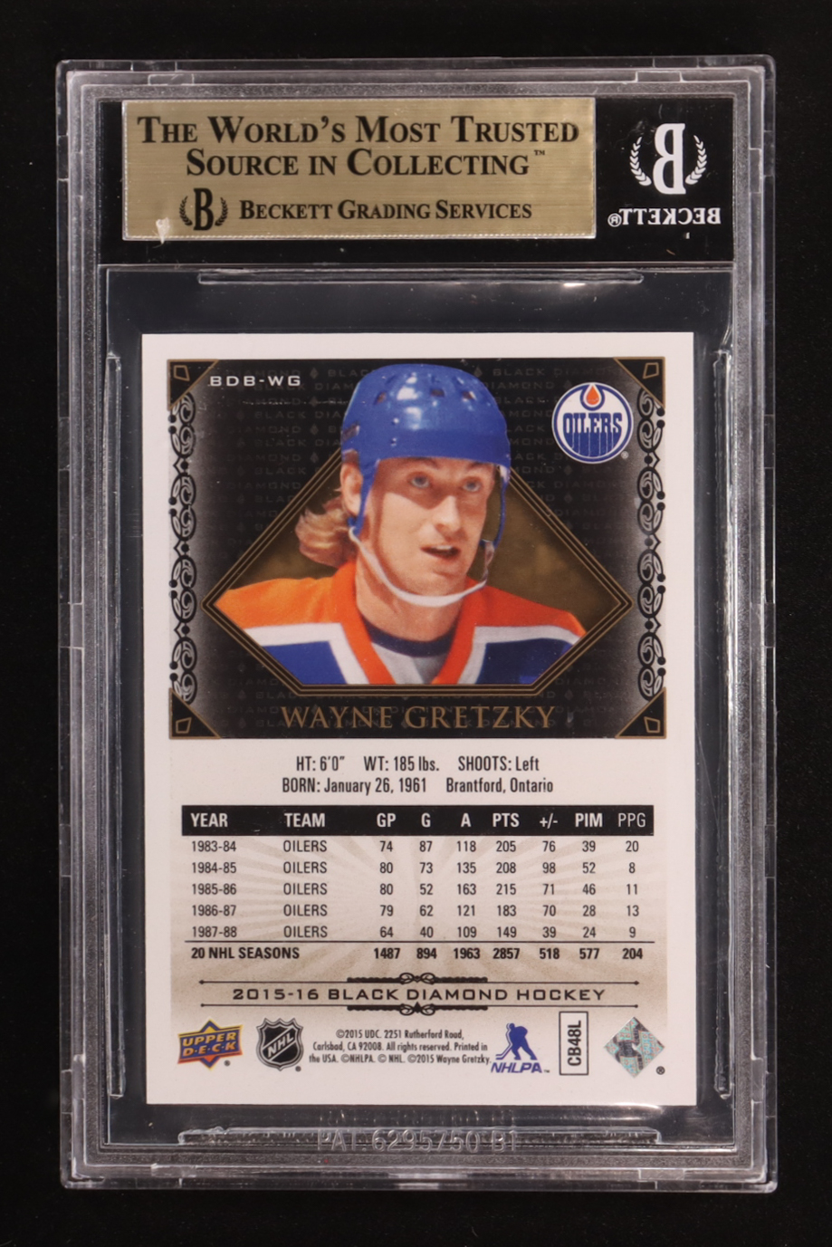 Wayne Gretzky 2015-16 Black Diamond #BDBWG #47/199 (BGS 9.5) at PristineAuction.com Wayne Gretzky 2015-16 Black Diamond #BDBWG #47/199 (BGS 9.5) at PristineAuction.com