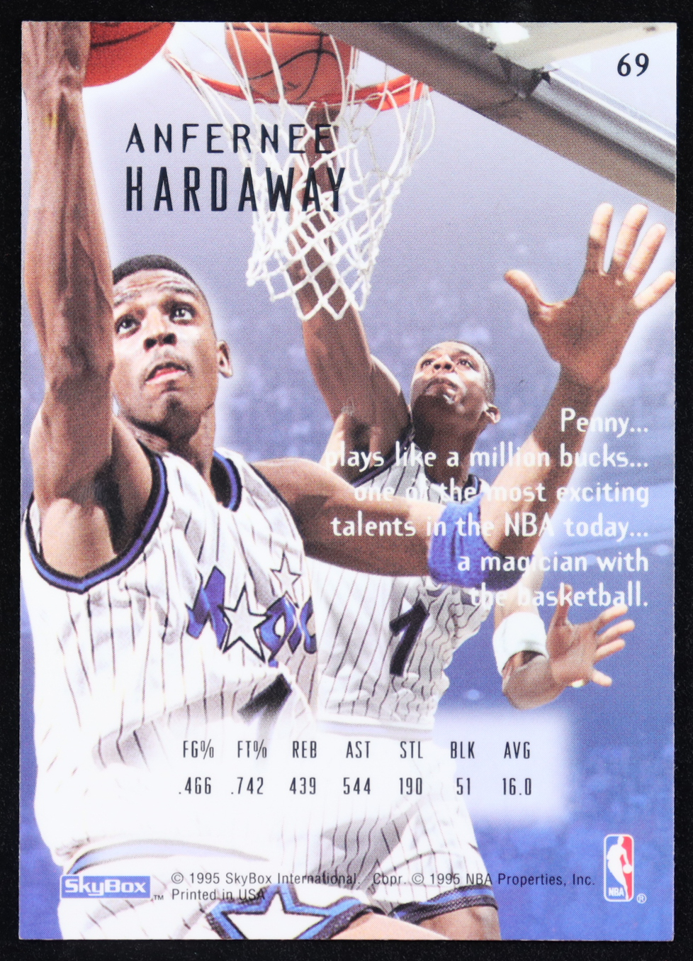 Anfernee Hardaway 1994-95 Emotion #69 at PristineAuction.com Anfernee Hardaway 1994-95 Emotion #69 at PristineAuction.com