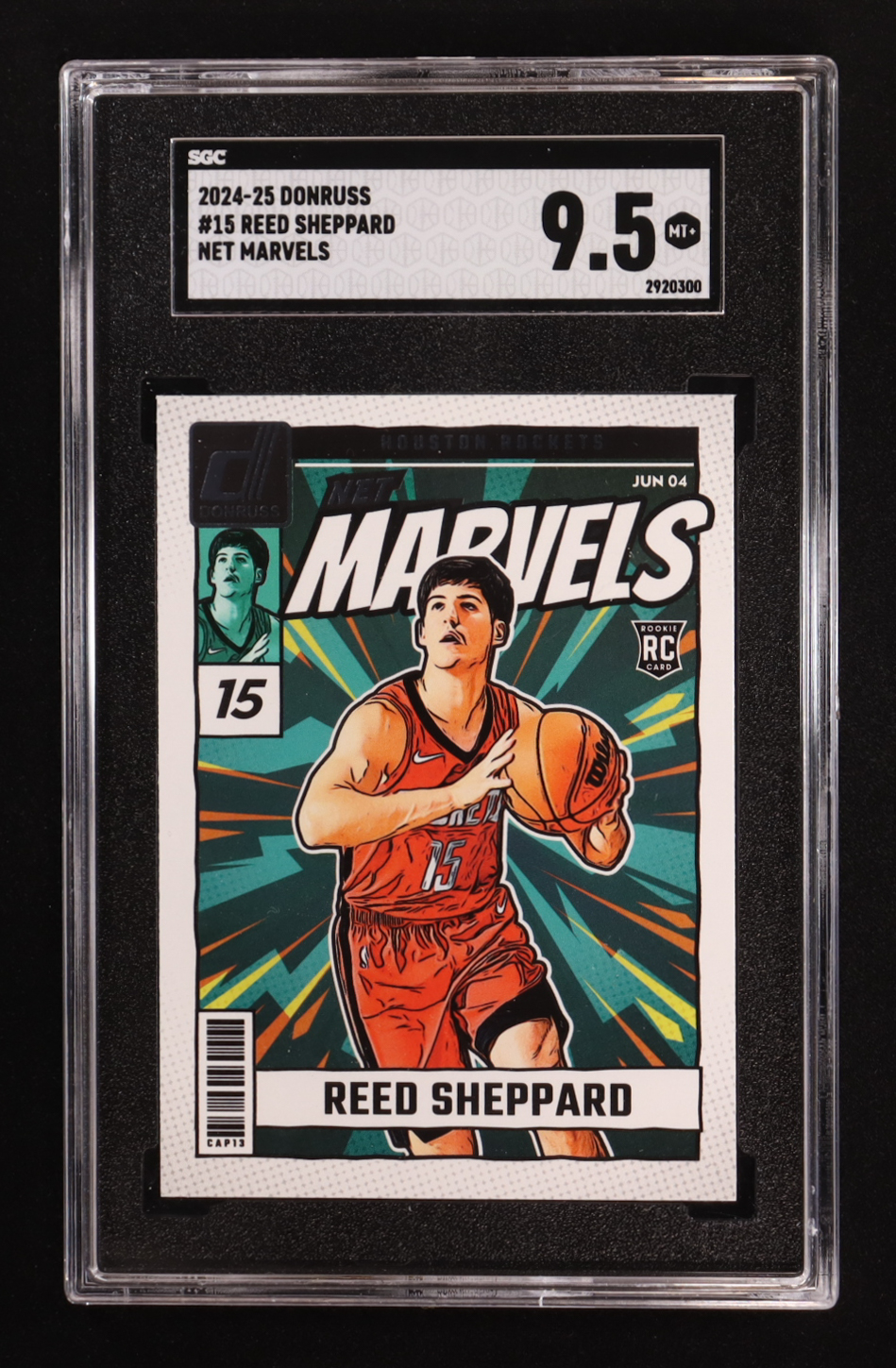 Reed Sheppard 2024-25 Donruss Net Marvels #15 RC (SGC 9.5) at PristineAuction.com Reed Sheppard 2024-25 Donruss Net Marvels #15 RC (SGC 9.5) at PristineAuction.com