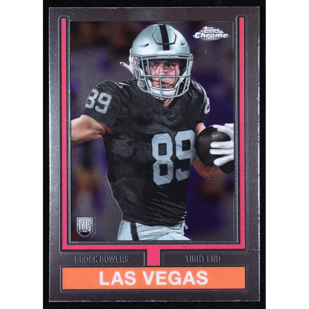 Brock Bowers 2024 Topps Chrome '74 Topps #74TF12 RC at PristineAuction.com