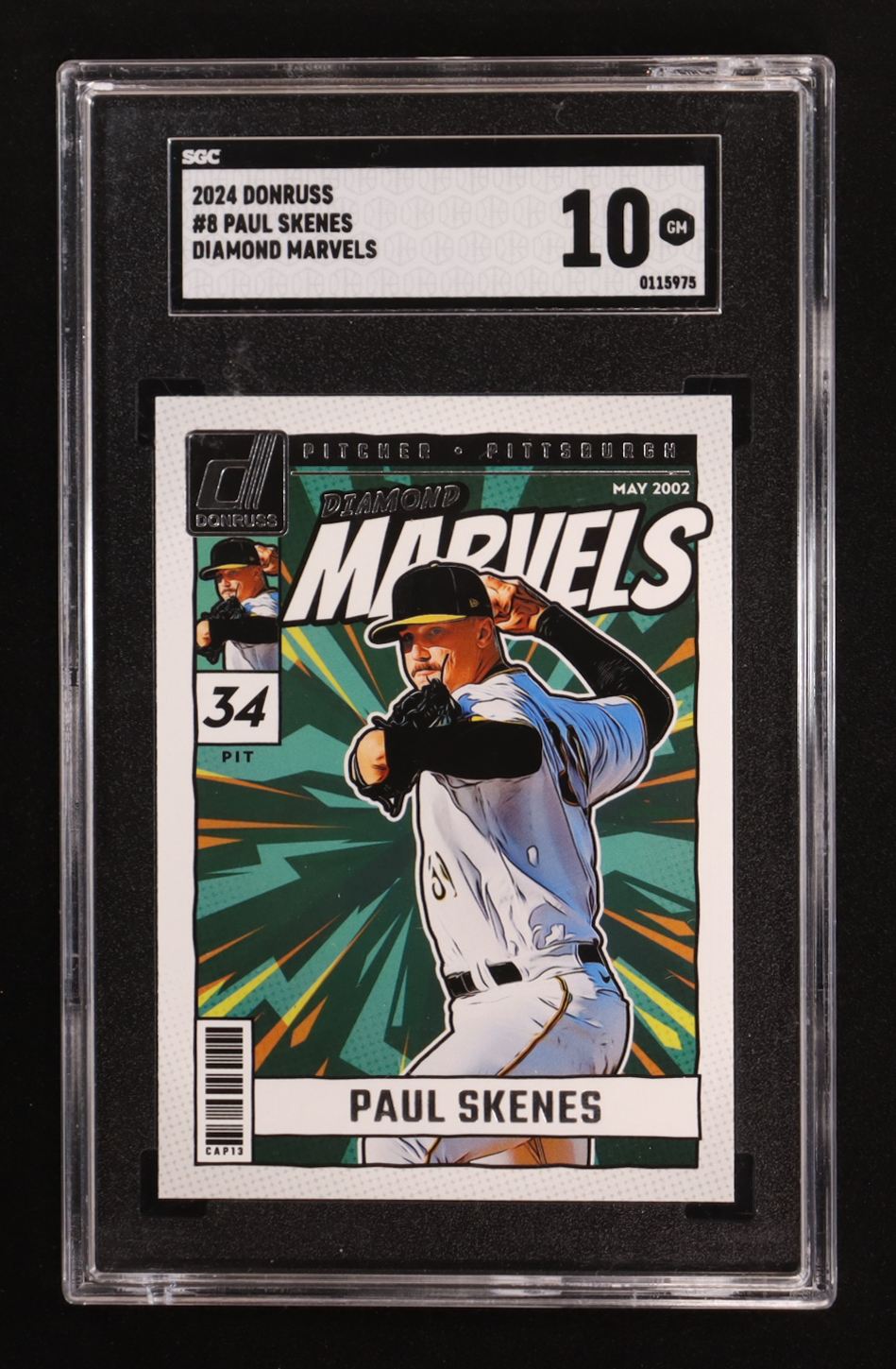 Paul Skenes 2024 Donruss Diamond Marvels #8 RC (SGC 10) at PristineAuction.com Paul Skenes 2024 Donruss Diamond Marvels #8 RC (SGC 10) at PristineAuction.com