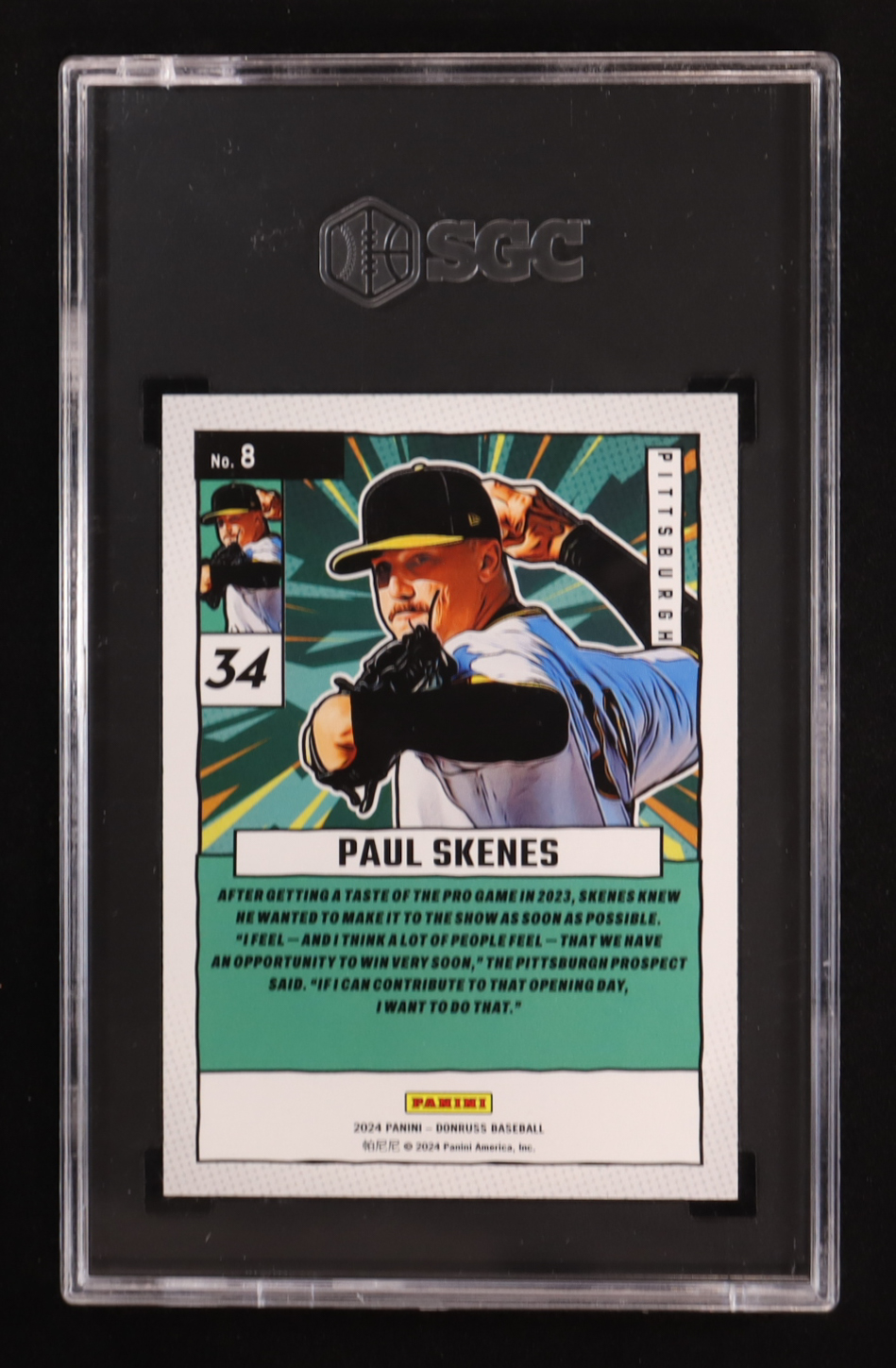 Paul Skenes 2024 Donruss Diamond Marvels #8 RC (SGC 10) at PristineAuction.com Paul Skenes 2024 Donruss Diamond Marvels #8 RC (SGC 10) at PristineAuction.com