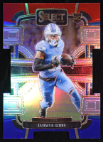 Jahmyr Gibbs 2023 Select Prizm Red and Blue Die Cut #34 RC at PristineAuction.com
