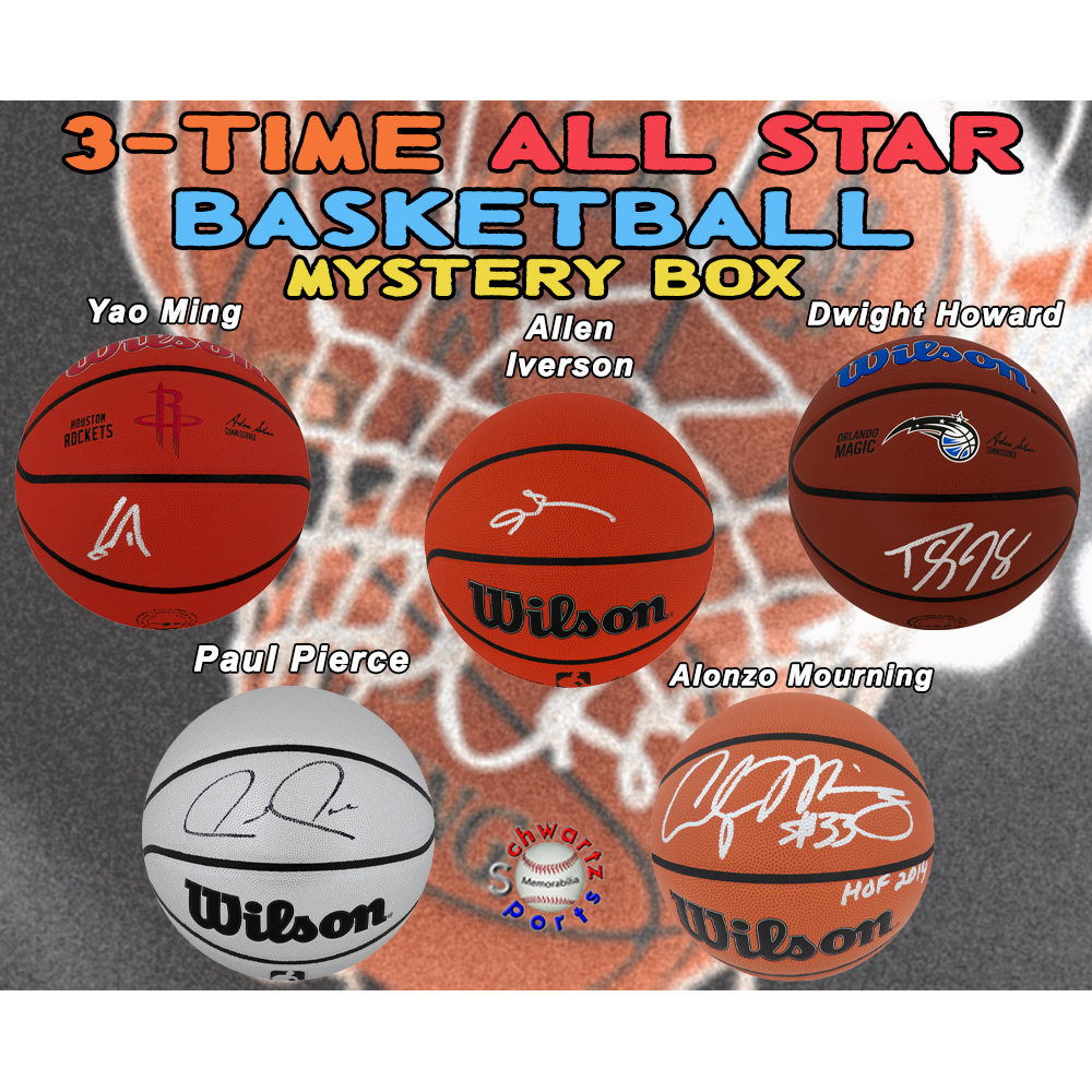 3-Time ALL STAR Signed Basketball Mystery Box - Series 17 (Limited to 100) &ndash; Schwartz Sports at PristineAuction.com