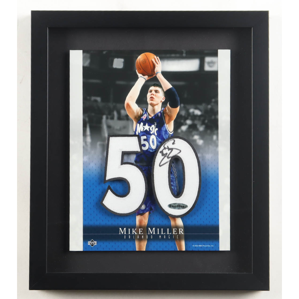 Mike Miller Signed Magic Custom Framed Jersey Number Patch Display (UDA) at PristineAuction.com