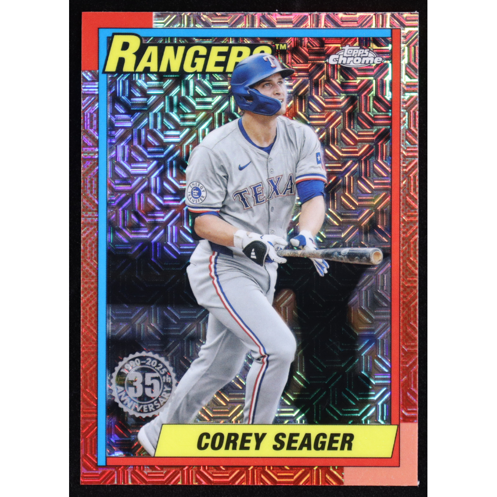 Corey Seager 2025 Topps Chrome 35th Anniversary #T90C-70 at PristineAuction.com