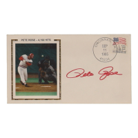 Pete Rose Signed Reds 1985 FDC Envelope (PSA) at PristineAuction.com