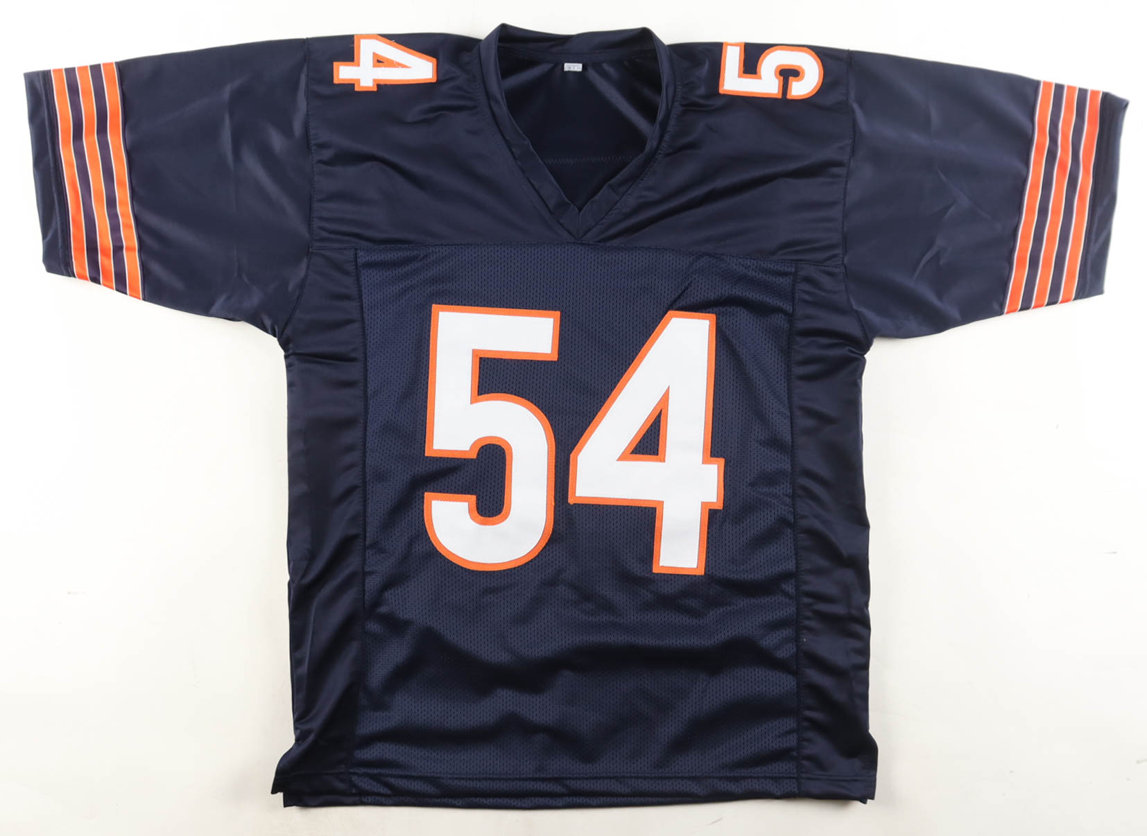 Brian Urlacher Signed Jersey Inscribed "HOF 18" (Beckett) at PristineAuction.com Brian Urlacher Signed Jersey Inscribed "HOF 18" (Beckett) at PristineAuction.com