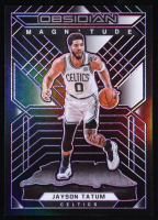 Jayson Tatum 2021-22 Panini Obsidian Magnitude Electric Etch Purple #11 #56/75 at PristineAuction.com
