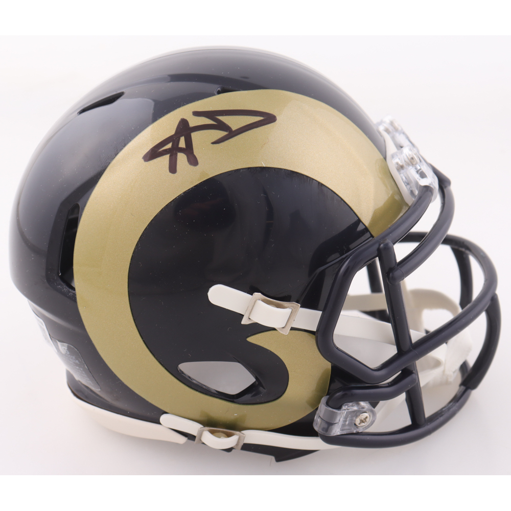 Aaron Donald Signed Rams Speed Mini Helmet (Beckett) at PristineAuction.com