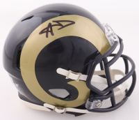 Aaron Donald Signed Rams Speed Mini Helmet (Beckett) at PristineAuction.com