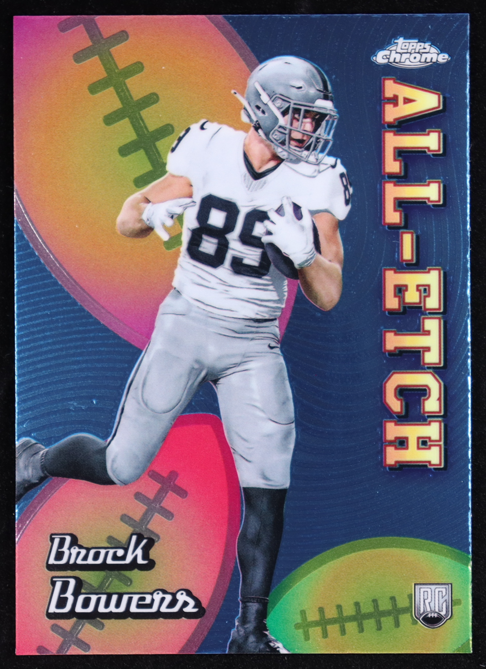 Brock Bowers 2024 Topps Chrome All Etch #CAEBB RC at PristineAuction.com Brock Bowers 2024 Topps Chrome All Etch #CAEBB RC at PristineAuction.com