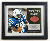 Edgerrin James LE Colts Custom Framed Photo Display with Game-Used Football Piece (UDA) at PristineAuction.com