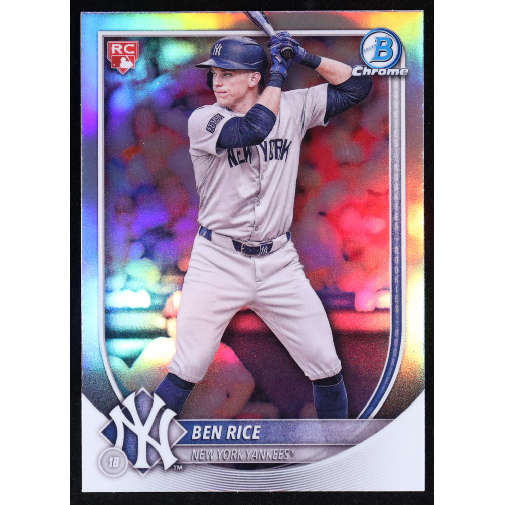 Ben Rice 2025 Bowman Chrome Red Logo Refractor #85 RC at PristineAuction.com