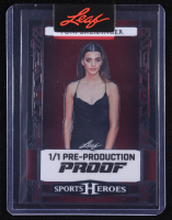 Toni Breidinger Leaf Sports Heroes Maroon Pre-Production Proof #NNO #1/1 at PristineAuction.com