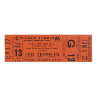 1980 Led Zeppelin Concert Ticket at PristineAuction.com