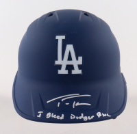 Trea Turner Signed Dodgers Full-Size Batting Helmet Inscribed "I Bleed Dodger Blue" (Beckett & Turner) at PristineAuction.com