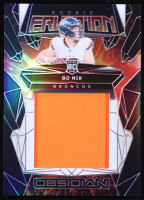 Bo Nix 2024 Panini Obsidian Rookie Eruption Materials Contra #4 RC at PristineAuction.com