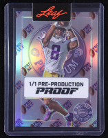 Malik Nabers 2024 Leaf Pro Set Platinum Logo Refractor Pre-Production Proof #NNO #1/1 RC at PristineAuction.com