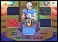 Justin Herbert 2021 Panini Gold Standard Mother Lode Materials #2 #242/299 at PristineAuction.com
