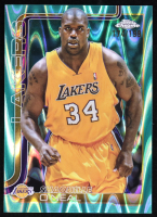 Shaquille O'Neal 2025-26 Topps Chrome RayWave Aqua Refractors #242 #174/199 at PristineAuction.com