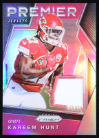 Kareem Hunt 2017 Panini Prizm Prizm Premier Jerseys Pink #21 RC at PristineAuction.com
