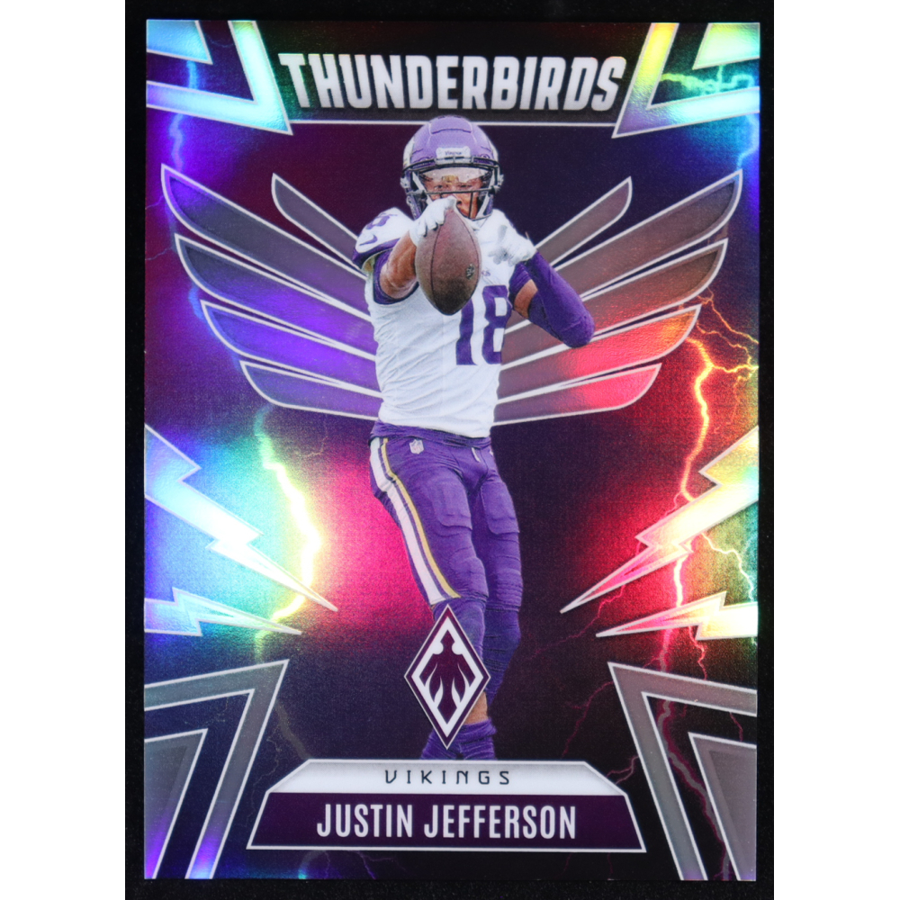 Justin Jefferson 2025 Panini Phoenix Thunderbirds #34 at PristineAuction.com