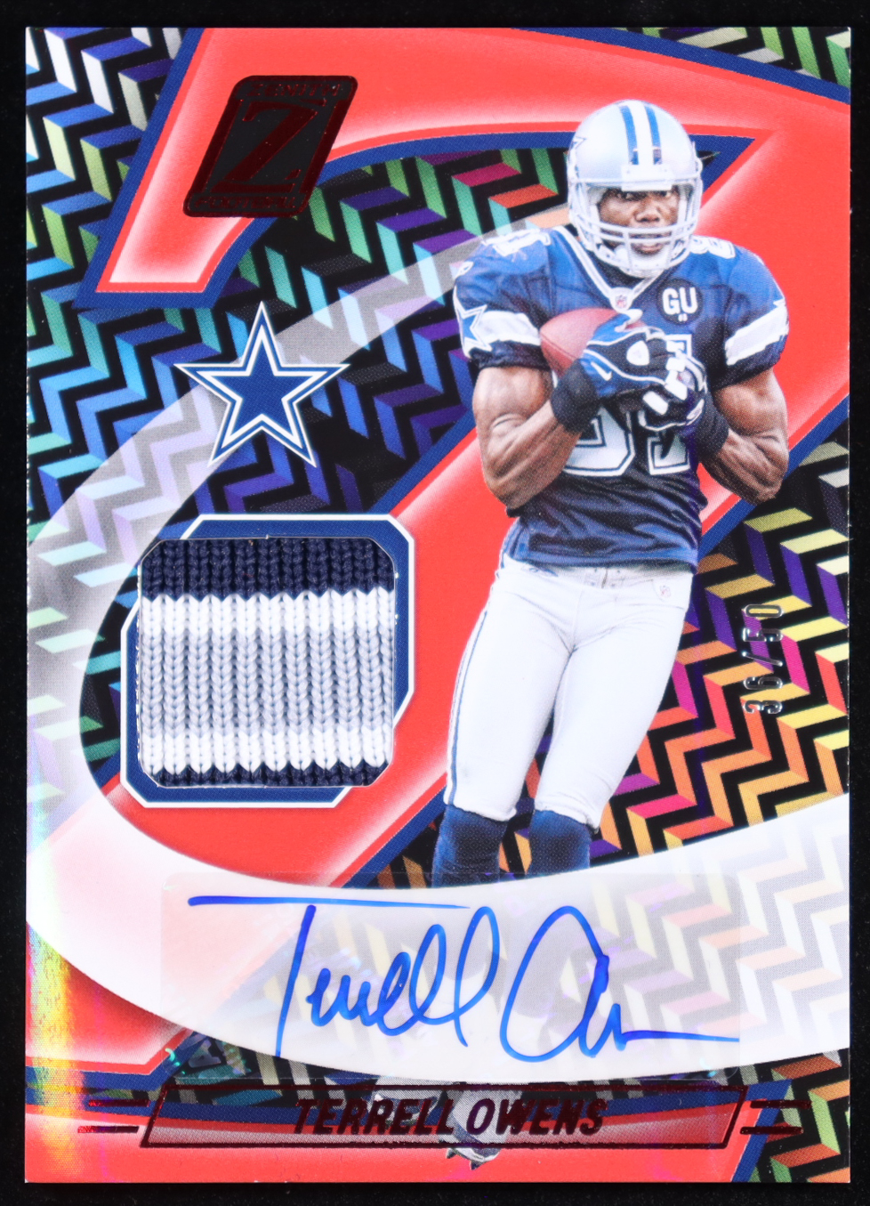 Terrell Owens 2024 Zenith Z-Jersey Autographs Red #5 #36/50 at PristineAuction.com Terrell Owens 2024 Zenith Z-Jersey Autographs Red #5 #36/50 at PristineAuction.com