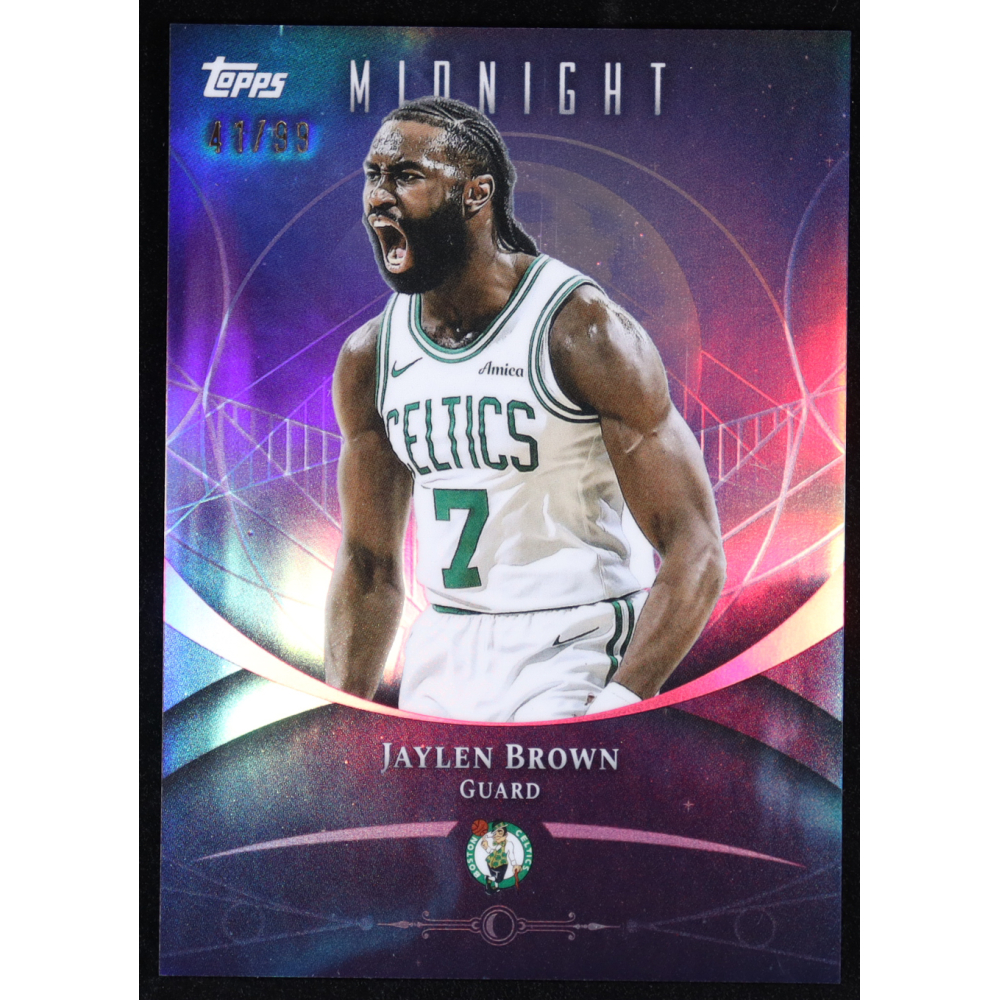 Jaylen Brown 2025 Topps Midnight #24 #41/99 at PristineAuction.com
