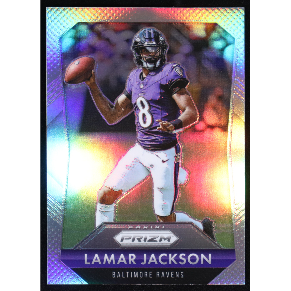 Lamar Jackson 2025 Panini Prizm Flashback Silver #1 at PristineAuction.com