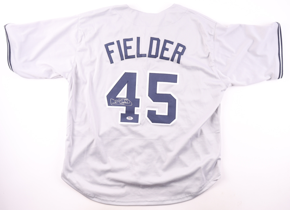 Cecil Fielder Signed Jersey (PSA) at PristineAuction.com Cecil Fielder Signed Jersey (PSA) at PristineAuction.com