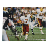Joe Theismann Signed Redskins 11x14 Photo Inscribed "SB XVII Champ" & "Best Wishes" (ACOA) at PristineAuction.com