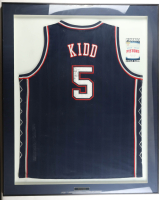 Jason Kidd Signed Nets Custom Framed Jersey Display (Beckett) at PristineAuction.com