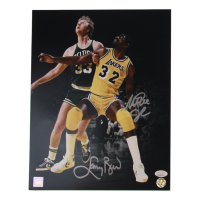Larry Bird & Magic Johnson Signed 11x14 Photo (JSA & Bird) at PristineAuction.com