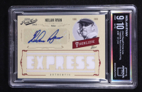 Nolan Ryan 2012 Prime Cuts Timeline Materials Custom Nicknames Signatures #38 #07/10 (Arena Club 9 | Autograph Grade 10) at PristineAuction.com