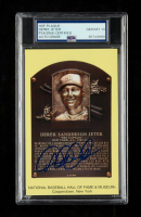 Derek Jeter Signed Hall of Fame Plaque Postcard (PSA | Graded 10) at PristineAuction.com