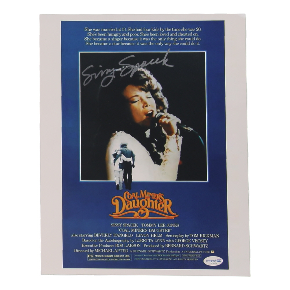 Sissy Spacek Signed "Coal Miner's Daughter" 11x14 Photo (ACOA) at PristineAuction.com Sissy Spacek Signed "Coal Miner's Daughter" 11x14 Photo (ACOA) at PristineAuction.com