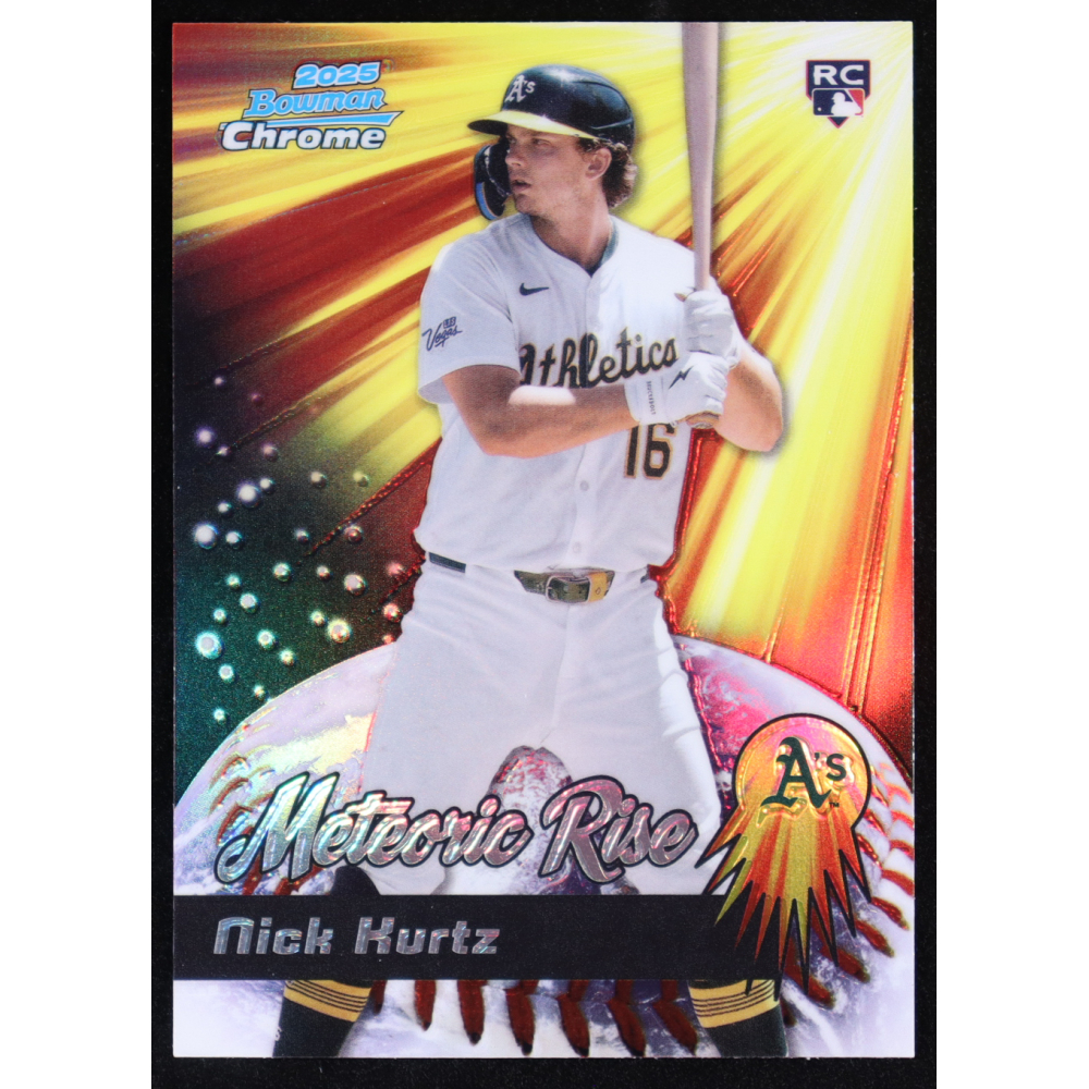 Nick Kurtz 2025 Bowman Chrome Meteoric Rise #MR-7 RC at PristineAuction.com
