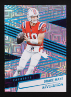 Drake Maye 2025 Panini Revolution Teal Levels #48 RC #412/499 at PristineAuction.com