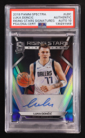 Luka Doncic 2018-19 Panini Spectra Rising Stars Signatures #17 #09/75 RC (PSA Authentic | Autograph Graded 10) at PristineAuction.com