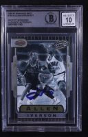 Allen Iverson Signed 1996-97 Bowman's Best #TB13 RET RC (BGS | Autograph Grade 10) at PristineAuction.com